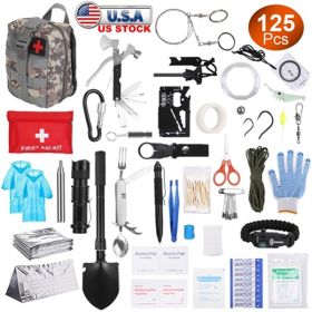 125-in-1 Survival Kit – Tactical Gear, First Aid & Tools for Emergency & Outdoor Adventures