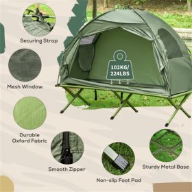 30" x 76" Foldable Cot with Tent, No Air Mattress