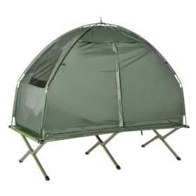 34" x 76" Foldable Cot with Tent & Air Mattress