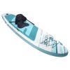 VEVOR Inflatable Paddle Board – Includes Kayak Seat, Pump, Paddle & Accessories - 10' x 33" x 6"