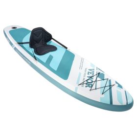 VEVOR Inflatable Paddle Board – Includes Kayak Seat, Pump, Paddle & Accessories - 10' x 33" x 6"