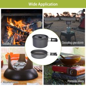 12-Piece Camping Cookware Set – Pot, Pan, Stove & Utensils
