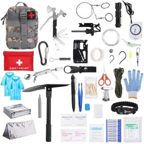 125-Pc Tactical Survival Kit – Emergency Gear & First Aid for Outdoor Adventures