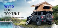 Roof Tent with 280TC Waterproof Lattice Cloth – Mobile Home Camping Essential