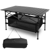 Adjustable Folding Table with Storage Bag – Lightweight Metal Tripod Base for Indoor & Outdoor