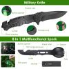 47-Pc Emergency Survival Kit – EDC Gear, First Aid & Tools with Pouch for Outdoor Adventures