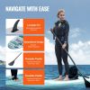 VEVOR Inflatable Paddle Board – Includes Kayak Seat, Pump, Paddle & Accessories - 10' x 33" x 6"
