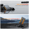 20000mAh Wireless Power Bank: Fast Charging, Solar, Dual Flashlights, Carabiner