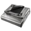 16x20ft Heavy Duty Poly Tarp/ Silver + Black