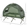 34" x 76" Foldable Cot with Tent & Air Mattress