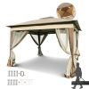 Outdoor Pop-Up Gazebo – 2-Tier Soft Top with Removable Zipper Netting, 11' x 11'