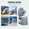 VEVOR Portable Toilet for Camping - Detachable Inner Bucket & Removable Paper Holder