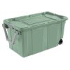 Extra Large Storage Bin, 40 Gallon Wheeled Plastic Storage Container with Handle, Green, Pack of 2