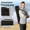 Folding Camping Chair with Footrest & Carry Bag