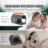VEVOR 4-Door Bed Tent – Breathable Blackout Tent with 0.28" Fiber Poles