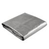 10x12ft Heavy Duty Poly Tarp/ Silver + Black