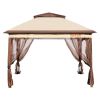 VEVOR 11x11ft Patio Gazebo – Pop-Up with Mosquito Net, Metal Frame & Waterproof Oxford Cloth