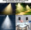 (2 Pack) Outdoor Solar Flood Lights - Wireless 48 LED