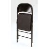 Deluxe Fabric Padded Folding Chair, Black