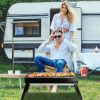 Foldable Stainless Steel Charcoal BBQ Grill – Portable Tabletop for Outdoor Use