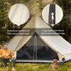 16.5' Large Teepee Bell Tent û 10-Person Waterproof Four-Season Family Tent