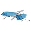Short Oxford Cloth Beach Chair Blue