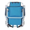Short Oxford Cloth Beach Chair Blue