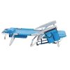 Short Oxford Cloth Beach Chair Blue