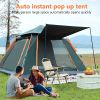 Multi-Person Quick-Open Camping Tent – Mesh Windows, Oxford Fabric, Bag & Mat Included
