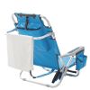 Short Oxford Cloth Beach Chair Blue