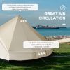 16.5' Large Teepee Bell Tent û 10-Person Waterproof Four-Season Family Tent