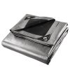 10x12ft Heavy Duty Poly Tarp/ Silver + Black