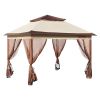 VEVOR 11x11ft Patio Gazebo – Pop-Up with Mosquito Net, Metal Frame & Waterproof Oxford Cloth