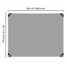 16x20ft Heavy Duty Poly Tarp/ Silver + Black