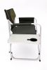 2-Piece Padded Folding Outdoor Chairs with Side Table & Storage – Lightweight, Green