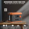 VEVOR Portable Power Station, Solar Generator 296Wh 300W Backup Lithium Battery