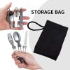 Foldable Outdoor Ultralight Stainless Steel Utensil Set