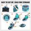 VEVOR 44"x44"x24" Foldable Pet Playpen – Waterproof, Portable Crate for Indoor/Outdoor Use