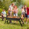 23" Collapsible Charcoal BBQ Grill – Lightweight, Portable, Stainless Steel