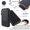 Portable Fast Charging Solar Power Bank with Flashlight