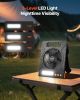 10,000mAh Solar Rechargeable Camping Fan & LED Lantern – 7" Portable Cordless Fan with Flashlight & Power Bank