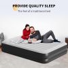 16" Full-Size Self-Inflating Air Mattress – Built-In Pump, Thick Comfort Bed for Camping & Guests
