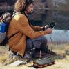 Portable Fast Charging Solar Power Bank with Flashlight