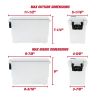 Frost Locking Stackable Utility Tool Box – Durable Plastic, 11.5" x 5.06" x 7.25"