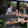 Portable Foldable Charcoal BBQ Grill – 16.7x10x17.7in, Outdoor Camping & Picnic
