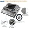 10x12ft Heavy Duty Poly Tarp/ Silver + Black