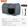 VEVOR 4-Door Bed Tent – Breathable Blackout Tent with 0.28" Fiber Poles