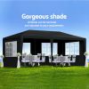 Folding Canopy – UPF 50+ with 6 Removable Sidewalls for Outdoor Events, 10' x 20'