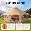 VEVOR 16.4ft Canvas Bell Tent for 4 Seasons