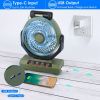 Rechargeable Oscillating Camping Fan